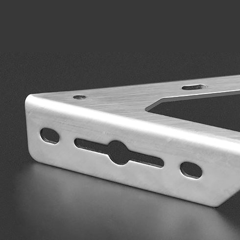 175x175mm 4 LIKERAINY Corner Braces Joints Right Angle Brackets Fastener Stainless Steel Plates Triangular Shape