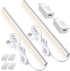 DWEPTU 2Pack LED Under Cabinet Lighting Dimmable Under Cabinet Lights with USB