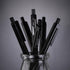 Black Pens Bulk, Ball Point Pens, Smooth Writing, No Smear, Medium Point, Retractable Click Pens, School Office (60
