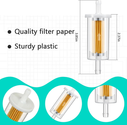 4 Set Air Filter with Oil Filter, Compatible with 653412 794935 44M977 Lawn Mower Filters