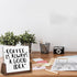 Glass Dry Erase Board with Walnut Wood Base, Mini Memo Whiteboard for Tabletop Display (Walnut Base, White Glass)