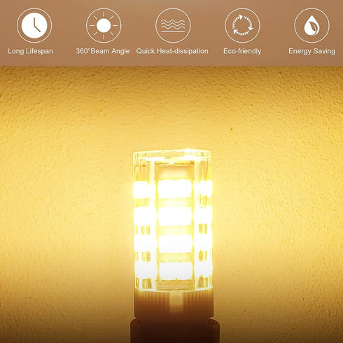 KAKEMONO E12 LED Candelabra Light Bulbs, 4W Replace E12 40 Watt Halogen Equivalent, Warm White 2700K, 2 Pack