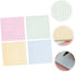 STOBOK 4 Plaid Element Sticky Page Markers Grid Writing Notepad Memo Stickers Note Stickers Schedule Stickers Sticky Notes Tag Small Note Pads Portable Student Paper Decorate