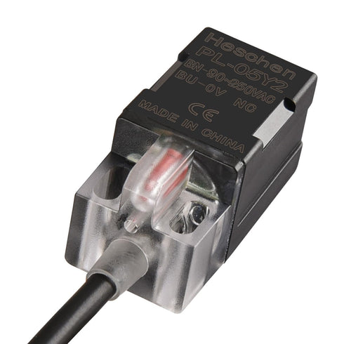 Square Inductive Proximity Sensor Switch, Non-Shield Type PL-05Y2, Detector Distance 5mm, 90-250VAC