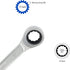 Double Box End Ratcheting Wrench, 14mm x 17mm Metric 72 Teeth 12 Point Ratchet Gear Spanner Tools