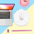 JIKIOU Cloud Wrist Rest Mousepad with Leather Surface, Memory Foam, Non-Slip PU Base for Home Office Laptop Mac