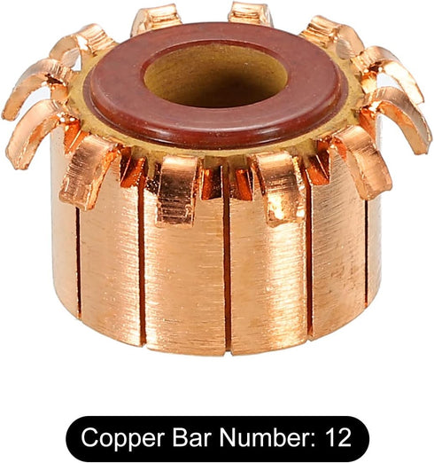 PATIKIL Electric Motor Commutator, 12 Gear Teeth, 8mm ID, 18.8mm OD for Motor Spare Parts