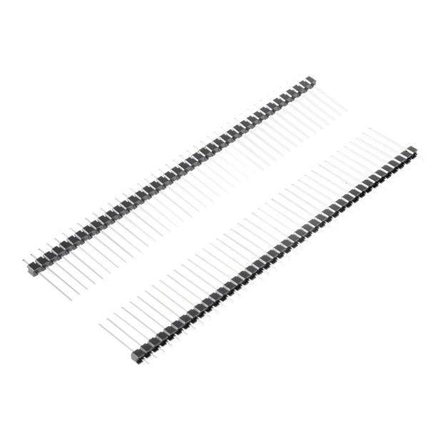 uxcell 30Pcs 2.54mm Pitch 40-Pin 16mm Length Single Row Straight Connector Pin Header Strip