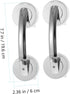 2-Pack Suction Shower Grab Bar & Toilet Handle for Bathroom Doors