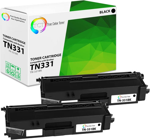 TCT Premium Compatible Toner Cartridge Replacement for Brother TN331 TN-331BK Black for HL-L8250 L8350, MFC-L8600 L8850