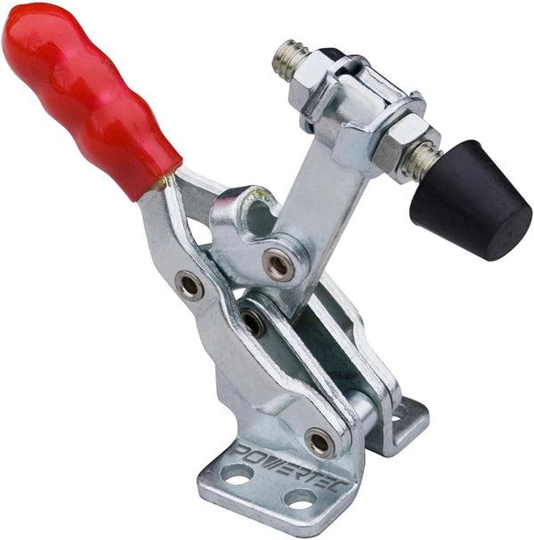 POWERTEC 1PK Toggle Clamp, 200 lbs Holding Capacity, 12050 Quick Release Vertical Clamps for Woodworking Jigs