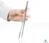 Thumb Dressing Forceps, Multipurpose Stainless Steel Tweezer, Serrated Tip Straight 12 Inch