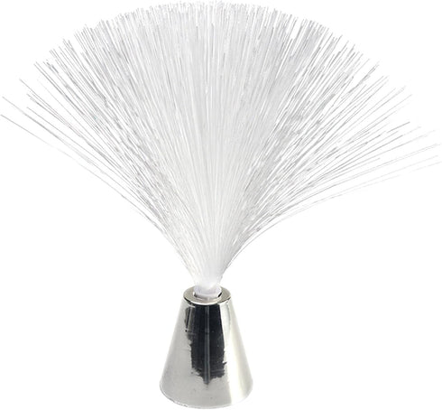 Lixternum Fiber Optic Lamp, LED Colourful Changing Fiber Optic Fountain Night Light, Novelty Battery Powered Bedside