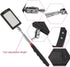 Telescoping Lighted Inspection Mirror, LED Lighted Flexible Mirror 360 Swivel for Extra Viewing