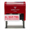 Medium Self Inking Rubber Stamp (Red Ink) - All Sales Final No Refunds No Exchanges