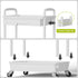 Sorgion 4 Tier Rolling Cart Organizer,Art Craft Diaper Bedside Snack Laundry Room Bathroom Organizer Narrow Thin Slim