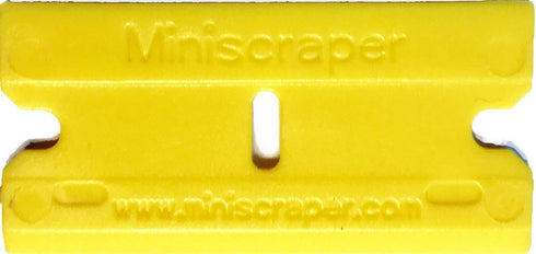 100-Pack Double Edged Plastic Razor Blades - Thicker & Thinner Edges