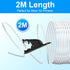 EILKBLA 1.75mm 2M (6.6ft) 2.5mm ID4mm 2x PC4-M10 1x PC4-M6 3D PTFE Tube for Filament, Bowden Tube OD with Tube Cutter