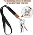 Lanyards for Keys, Black Long Keychain Lanyard for Women and Men, Cute Neck Lanyard for ID Badges