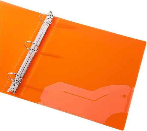 Filexec 1" Frosted Ring Binder, Set of 6 Assorted Colors: Blueberry, Strawberry, Grape, Lime, Lemon, Tangerine
