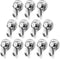 BTLIN Mini Magnetic Hooks, Heavy Duty Small Metal Hanging Hook with Strong Neodymium Magnet, 12 Pack, Max Load 18 lbs