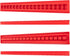 TEKTON 18-Tool 3/8 Inch Drive Flare Nut Crowfoot Wrench Organizer Rack, Red