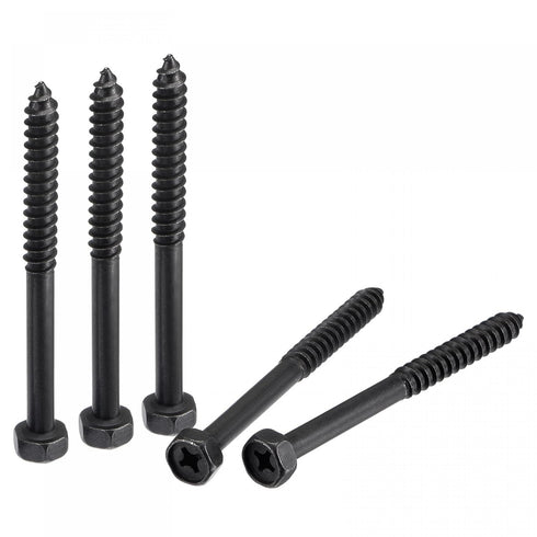 uxcell Hex Lag Screws 5/16" x 3-1/2" Carbon Steel Phillips Head Half Thread Self-Tapping Bolts