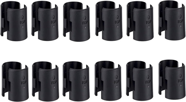 24 Pack Pairs Wire Shelving Shelf Lock Clips for 1 Inch Post, Replacements for Wire Shelving System