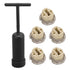 HEEPDD G9 Bulb 5Pcs Pack G9 Bulb Light Base Socket, Resistance Ceramic Lamp Holder, Mini Spring Mechanism for Wall