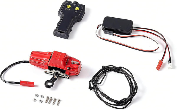 FMS Metal Electric Winch Single Electric Power Winch DIY Modification for 1/10