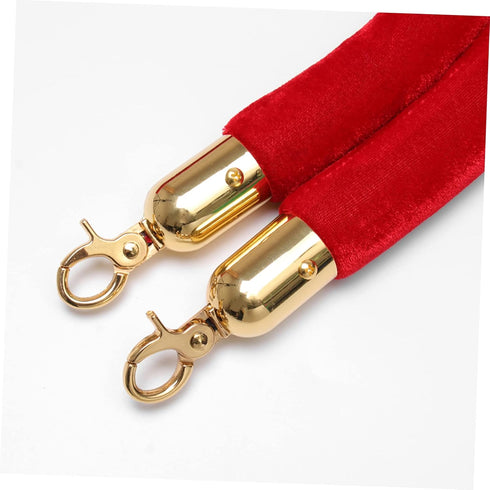 DOITOOL 5pcs Rope End Stop Crowd Control Rope Ends Fittings Hooks, Snap Post Queue Hooks, Stainless Steel Fastener