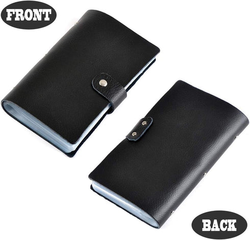 boshiho Leather Credit Card Holder, Business Card Case Book Style, 90 Count