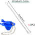 3 Pcs Toilet Bowl Chain Replacement Toilet Flapper Chain Stainless Steel Universal Flapper Chain Replacement Kit Toilet Lift Chain Replacement with Hook Toilet Pump Flush Flapper Chain