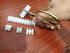 6pcs 450V 35A 12P Double Row Covered Barrier Screw Terminal Block Strip