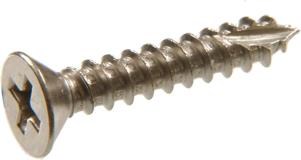 Hillman 45449 Flat Phillips Wood Screw, 9-Inch x 1-1/2-Inch, Satin Nickel, 15-Pack