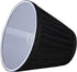 Aspen Creative 33122-2 3" 6" 5" 2 Pack Small Pleated Empire Shape Chandelier Clip-On Lamp Shade, Black, Top x Bottom x