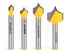 YONICO Groove Point Cutting Roundover Router Bit 4 Bit Set 1/4-Inch Shank