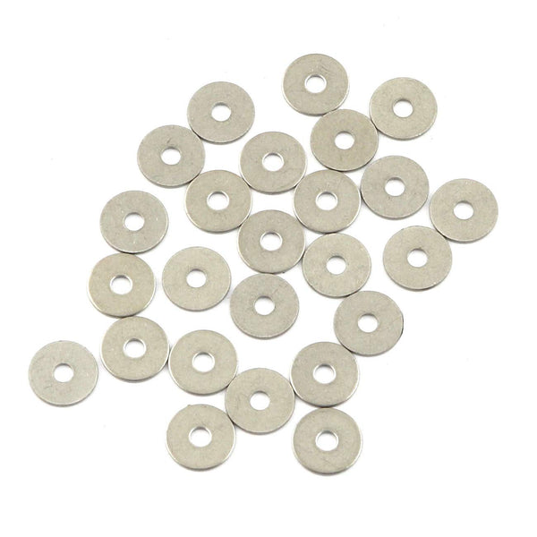 40pcs M3 304 Stainless Steel Flat Washer, Adjustment Hardware Fitting Accessories for Bolts & Screws