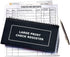 Jumbo Print Check Register Book, Large Print, Easy-to-Read, Spiral Bound, 56 Pages for Personal Accounting