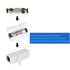 3PCS Bambu Lab Upgrade PTFE Tube Connector, Compatible with X1 X1C X1E P1P P1S, Stainless Steel, Anti-Oxidation