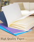 Gwybkq A5 Notebooks Bulk, 16 Packs (5.5x8.3), Colorful Soft Cover Sketchbook with No Lines, 30 Sheets