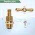 setPK1100 A Premium Brass Globe Valve Stem & Bonnet for Arrowhead Hose Bibs, Boiler Drains & Sill Faucets - Durable