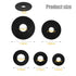 100 Pcs Rubber Washers Assortment Kit, Black Rubber Washers in 5 Sizes (16/18/20/25/30mm) for Faucets and Hoses