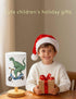 3 Bulb Dinosaur Lamp, Dinosaur Decor Boys Room, Color Night Light Wood Nightstand Desk Base Flaxen Fabric Shade