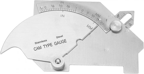 Steel Weld Gauge, Sturdy Stainless Steel MG-8 Bridge Welding Measure Tool for Seam Inspection and Measurement