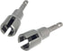 (2pc) Power Wing Nut Driver Set, Slot Wing Nuts Drill Bit Socket Wrenches, 1/4" Hex Shank