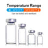 10 Pack 2ml Sealed Sample Vials, Transparent Glass Vials with Self Healing Injection Port (10, 2ML)
