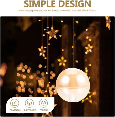 4.72 Inch G9 Bulbs POPETPOP Amber Glass Ball Lampshade Replacement Globe Lamp Shade Cover Decorative Light Shade