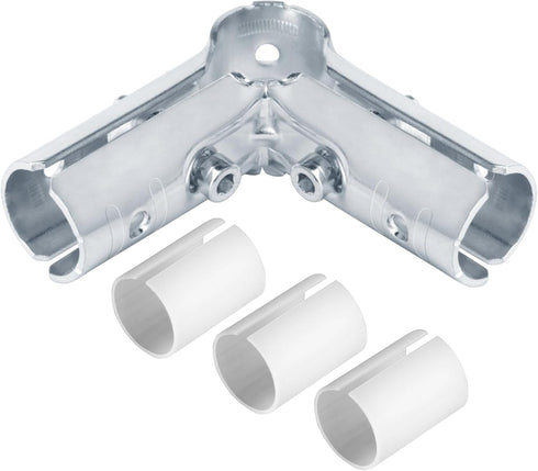 12 Sets 90 Degree 3 Way Cross Pipe Connector Clamps, Fits 1/2"