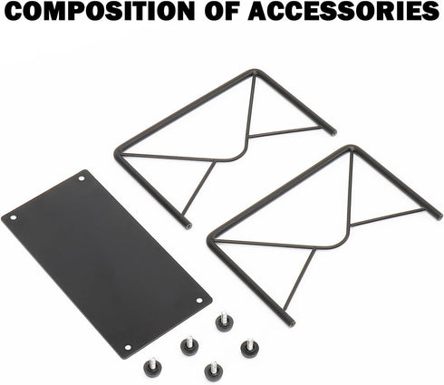 Modern Mail Holder for Home Office, Metal Letter Organizer Sorter for Desk, Bill Filling Paper Document Rack, Envelope